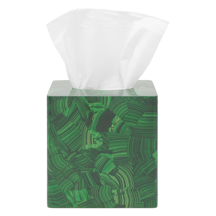 Porter Emerald Faux Malachite Bathroom Accessories