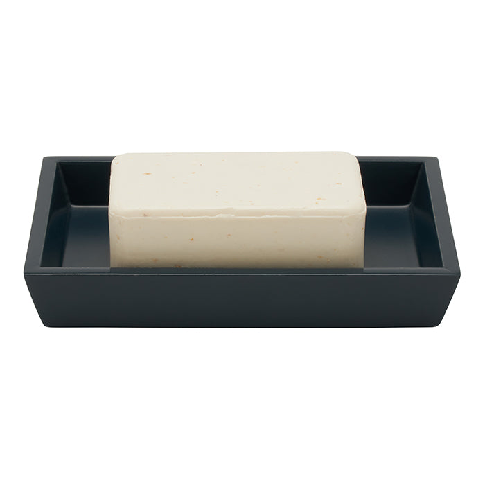 Quincy Lacquered Wood Soap Dish