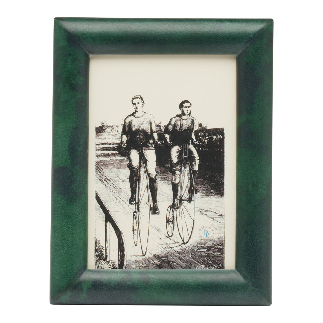 Raseborg Matte Vellum Leather Picture Frames (Emerald)