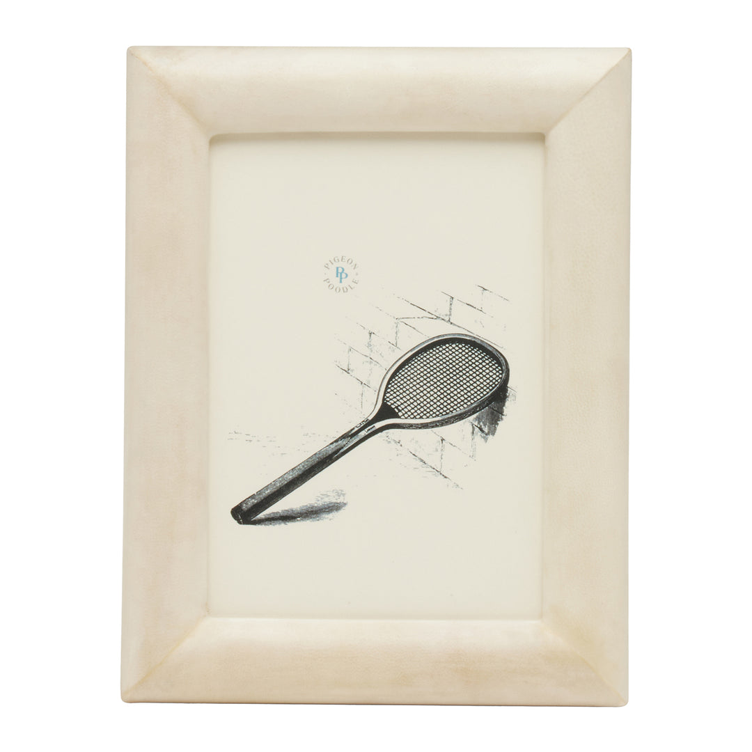 Raseborg Matte Vellum Leather Picture Frames (Ivory)