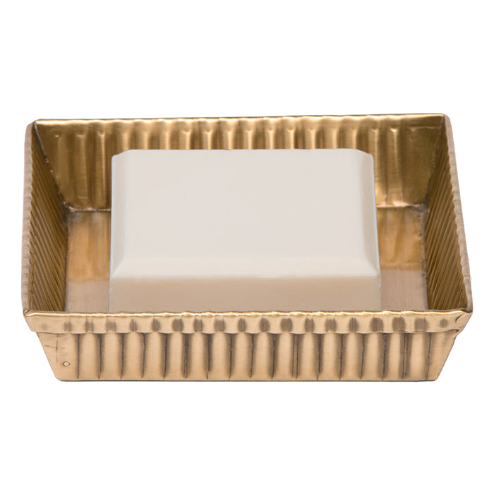 Redon Square Soap Dish (Antique Brass)