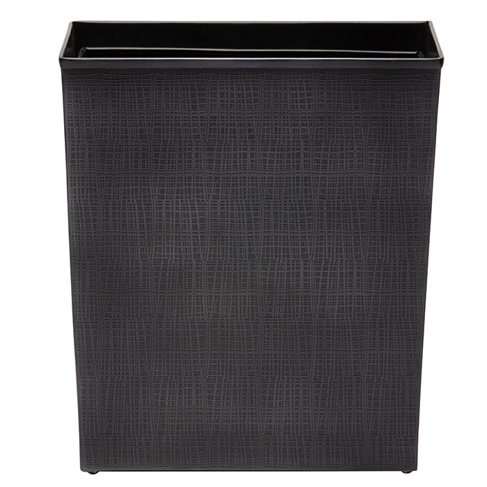 Remy Stainless Steel Rectangle Waste Basket (Dark Nickel)