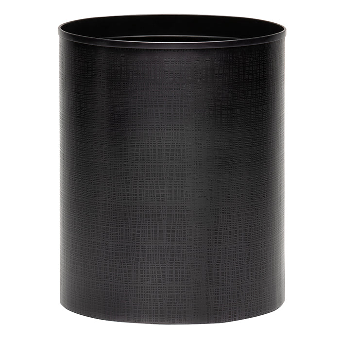 Remy Stainless Steel Round Waste Basket (Dark Nickel)
