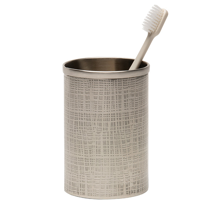 Remy Stainless Steel Brush Holder (Pewter)