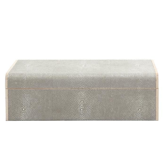 Rennes Faux Shagreen Large Jewelry Box (Sand)