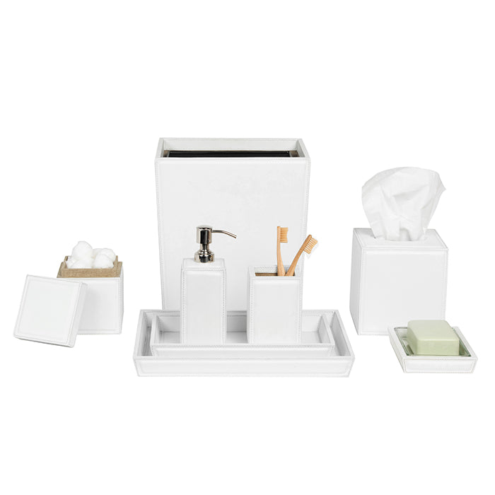 Rothwell Marine Leather Bathroom Accessories (Bright White)