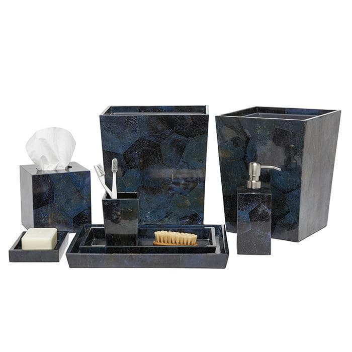 Santorini Dark Blue Pen Shell Medium Tray - Thumbnail 3