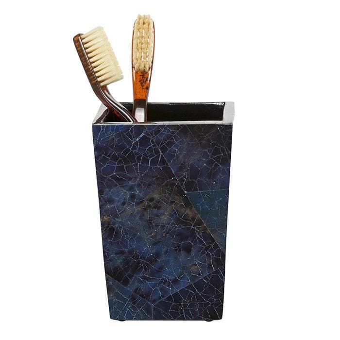 Santorini Dark Blue Pen Shell Brush Holder