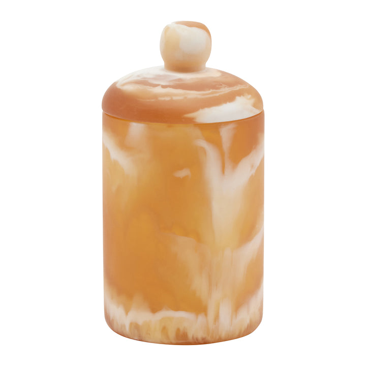 Southold Amber Swirled Resin Canister (Small)
