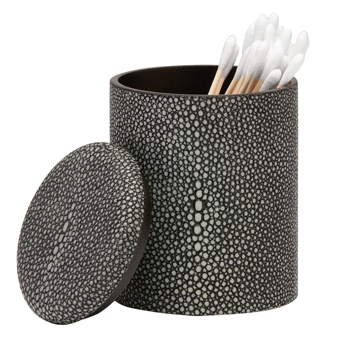 Tenby Faux Shagreen Narrow Canister