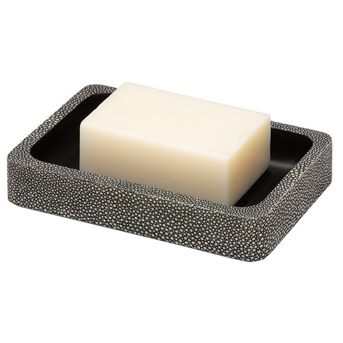 Tenby Faux Shagreen Bathroom Accessories - Thumbnail 3