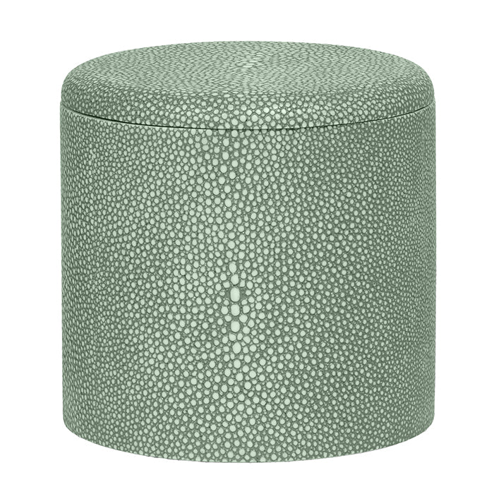 Tenby Faux Shagreen Canister (Sage)