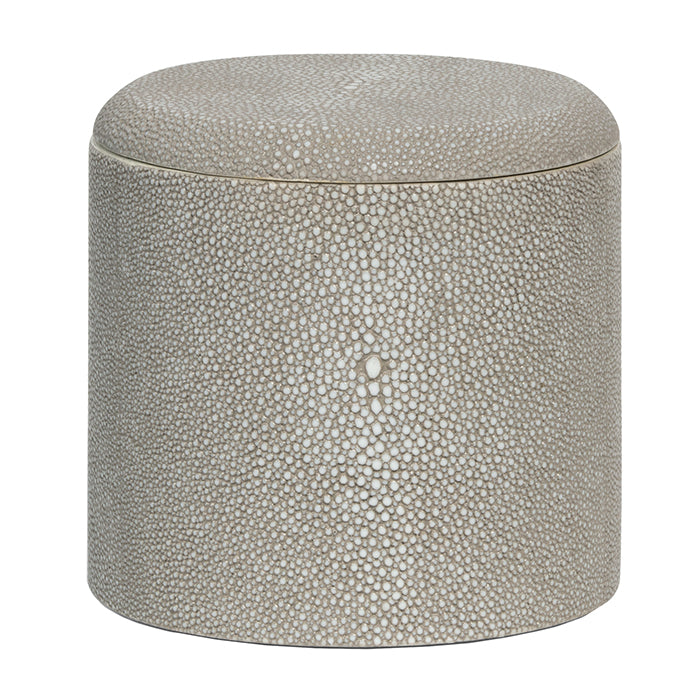Tenby Faux Shagreen Canister (Sand)