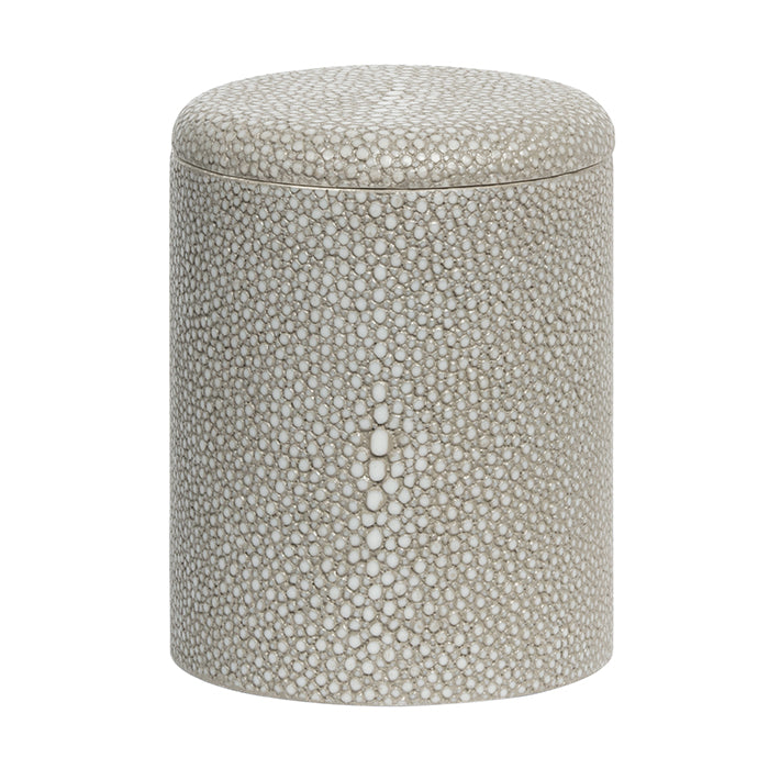 Tenby Faux Shagreen Narrow Canister (Sand)