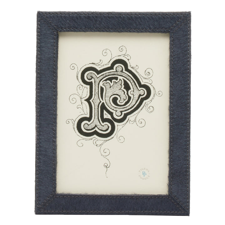 Verwood Hair-On-Hide Picture Frames (Midnight)