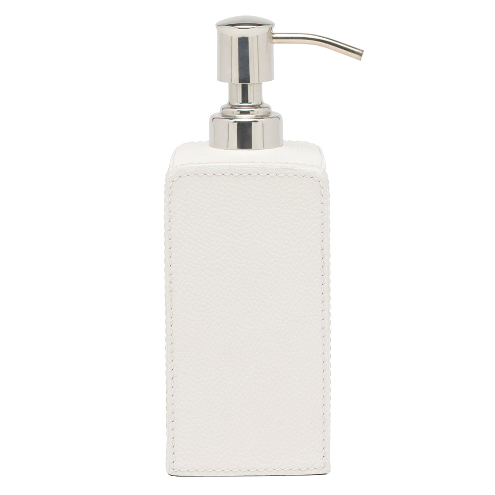 Victoria Full-Grain Leather Bathroom Accessories (White)