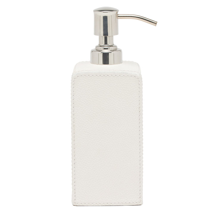 Victoria Full-Grain Leather Bathroom Accessories (White)