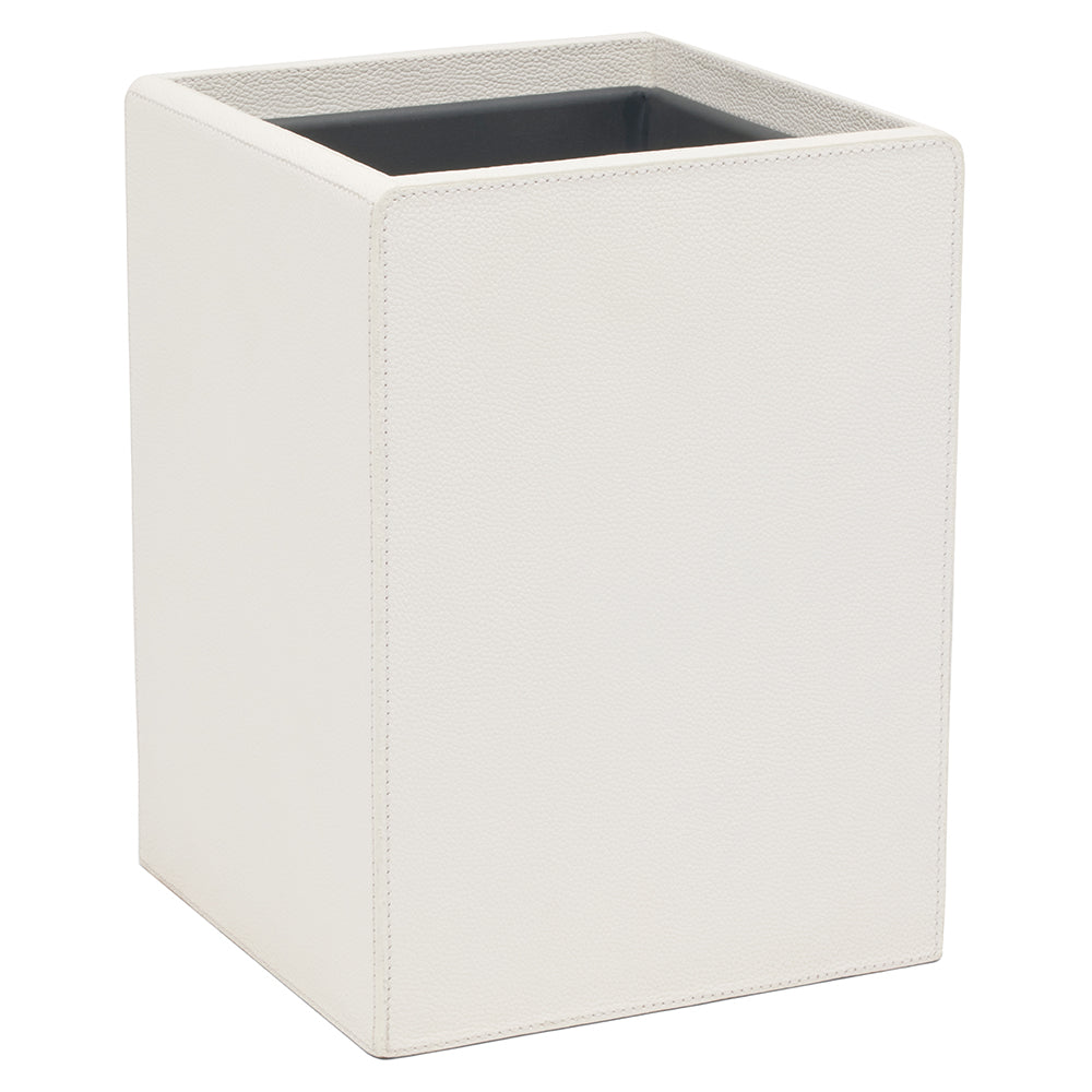 Victoria Full-Grain Leather Bathroom Accessories (White)