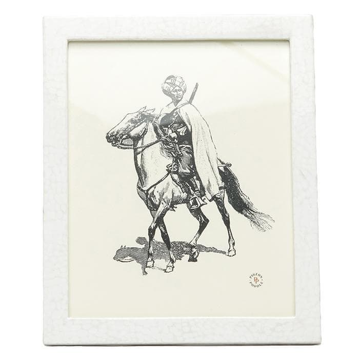 Westport White Lacquered Eggshell Picture Frame - Thumbnail 4