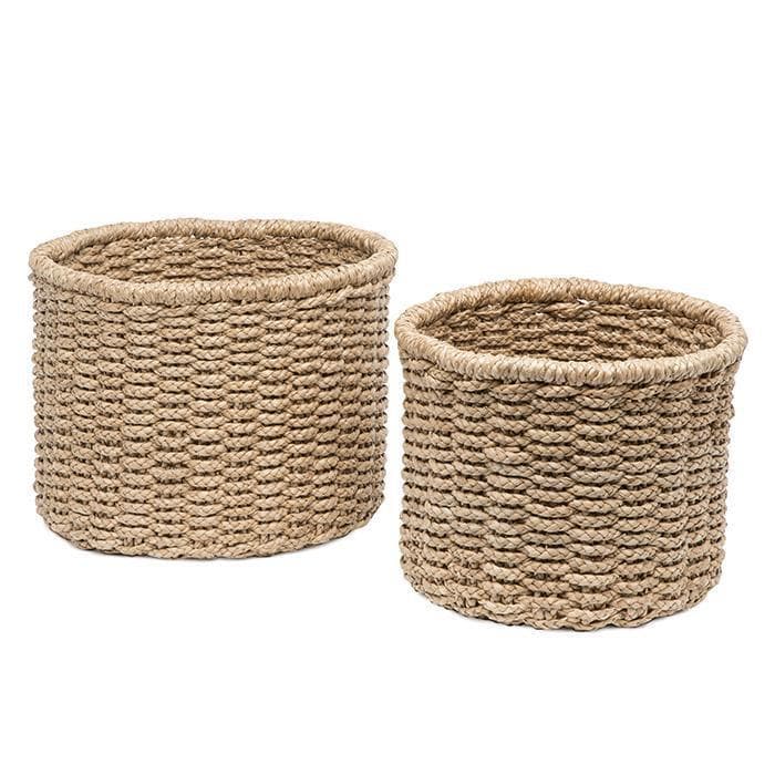 Yuma Round Seagrass Basket Set/2