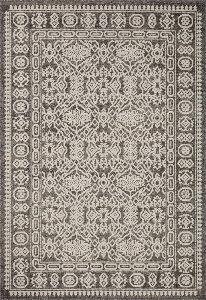 Loloi II Rainier Pebble / Ivory Indoor/Outdoor Area Rug (RAI-02)