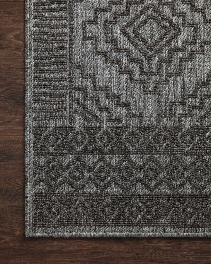 Loloi II Rainier Grey / Charcoal Indoor/Outdoor Area Rug (RAI-06)