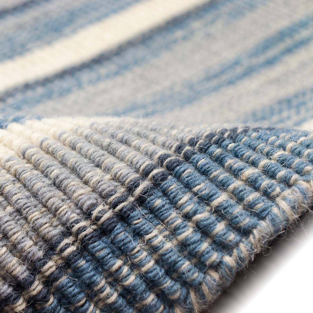 Liora Manne Aruba Faded Stripe Indoor Rug Denim