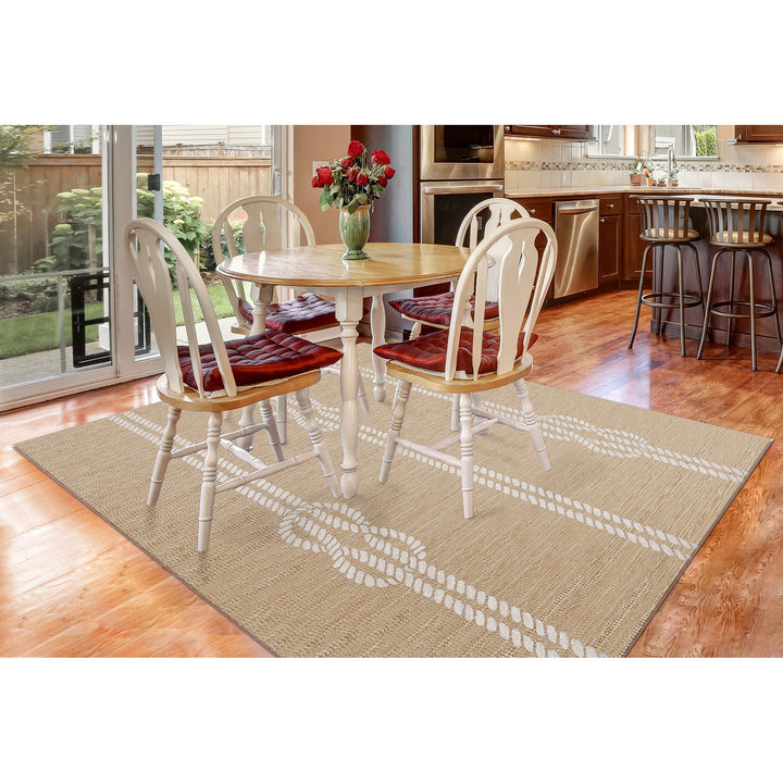 Liora Manne Capri Ropes Indoor/Outdoor Rug Neutral