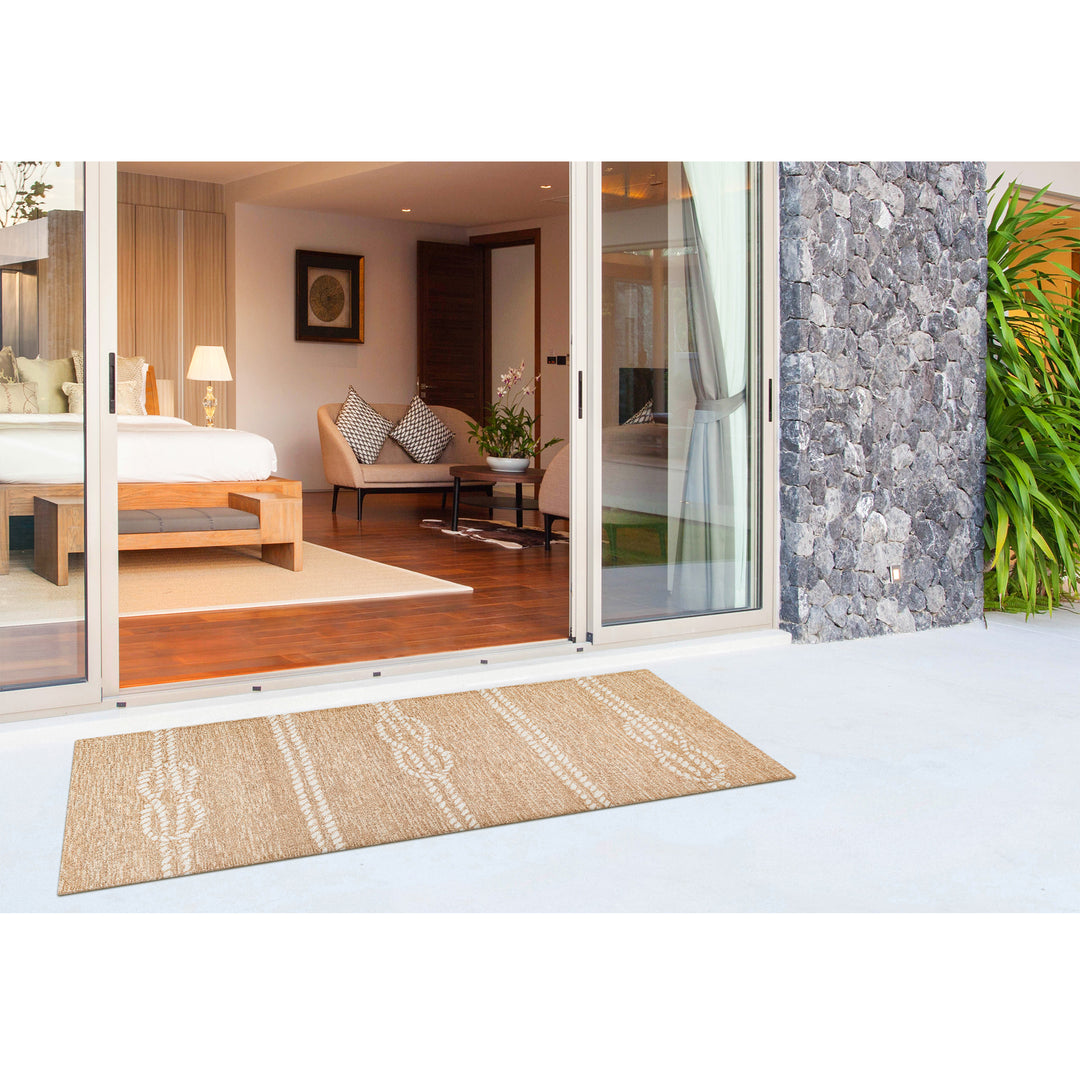 Liora Manne Capri Ropes Indoor/Outdoor Rug Neutral