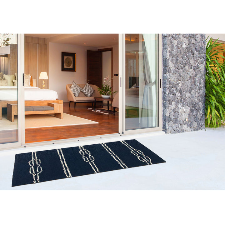 Liora Manne Capri Ropes Indoor/Outdoor Rug Navy