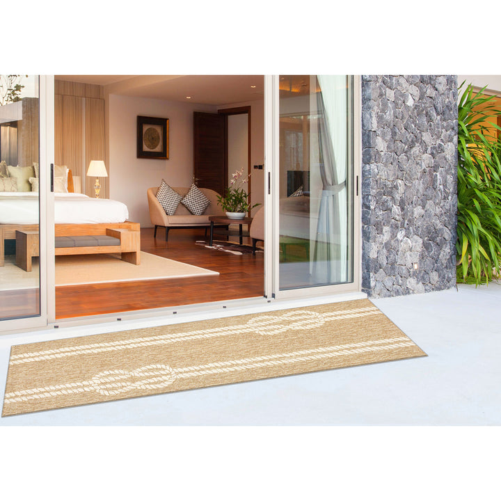 Liora Manne Capri Ropes Indoor/Outdoor Rug Neutral