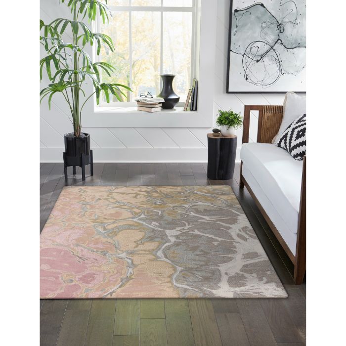 Liora Manne Corsica Water Indoor Rug Blush