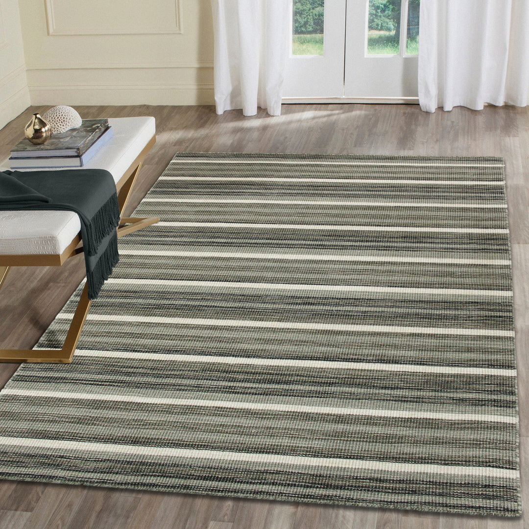 Liora Manne Aruba Faded Stripe Indoor Rug Grey