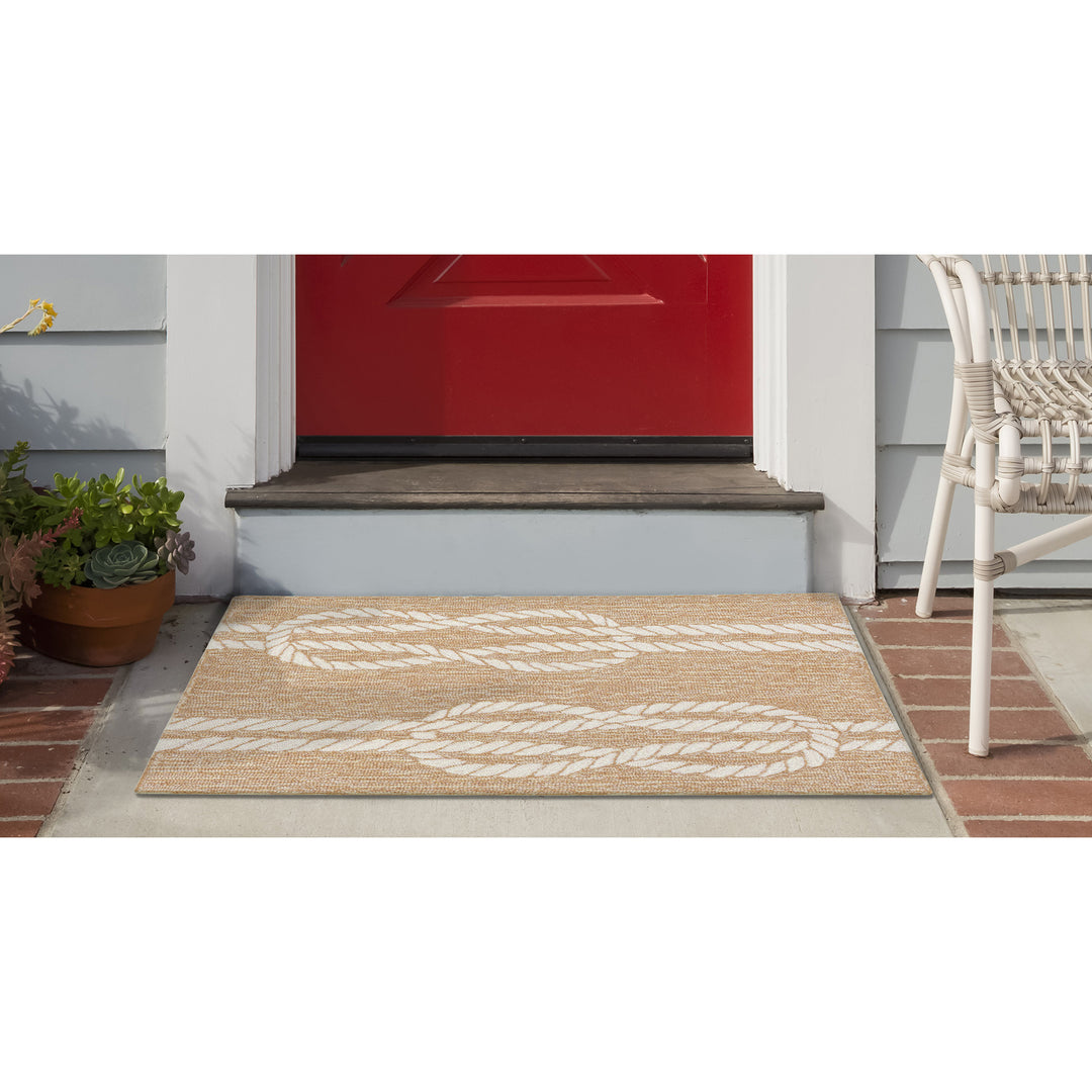 Liora Manne Capri Ropes Indoor/Outdoor Rug Neutral