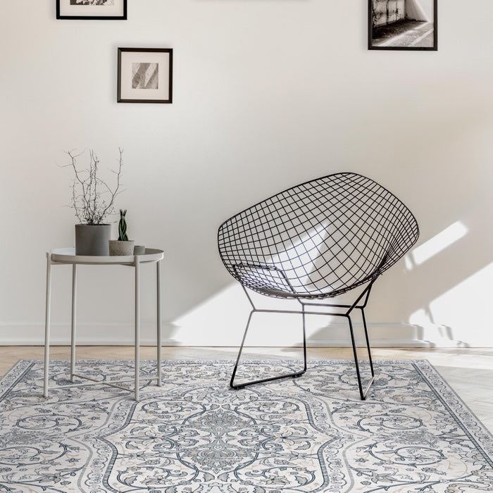 Adama Black & White Vinyl Rug/Mat (Pinta_B) – Hudson & Vine