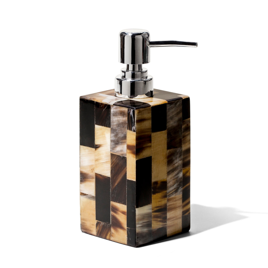 Ladorada Domino Horn Veneer Soap Dispenser