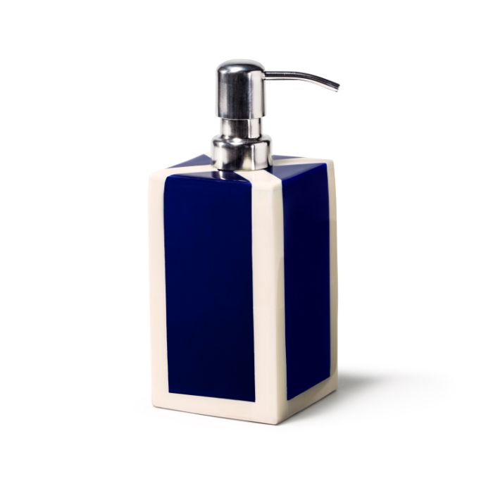 Ink Blue Natural Bone and Wood Soap Dispenser - Thumbnail 2