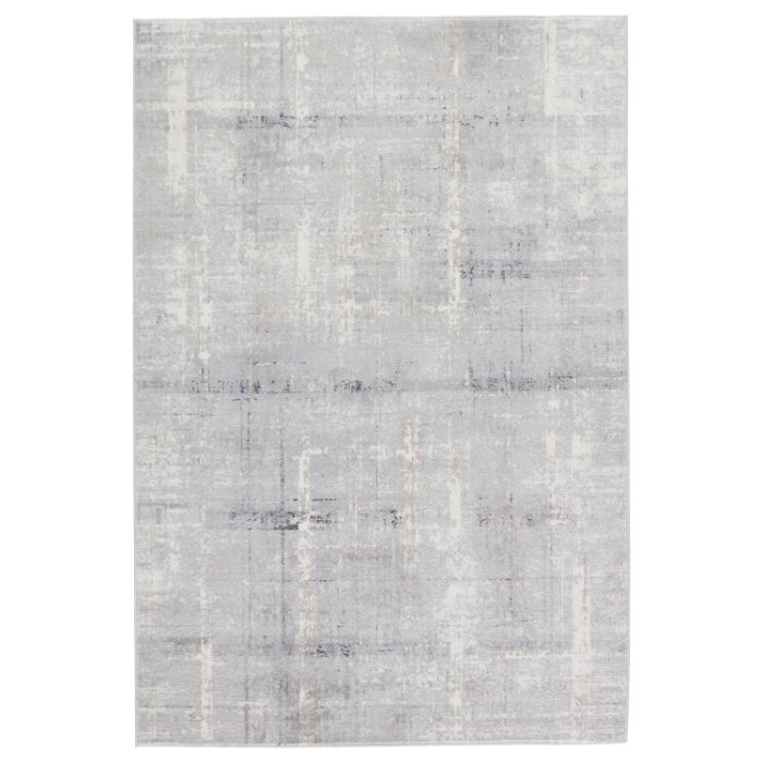 Vibe by Jaipur Living Lavato Abstract Light Gray/ Cream Area Rug (SOLACE - SOC01)
