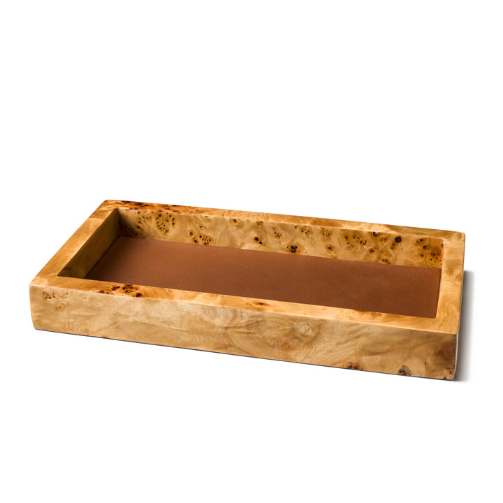 Ladorada Burl Veneer Valet Tray