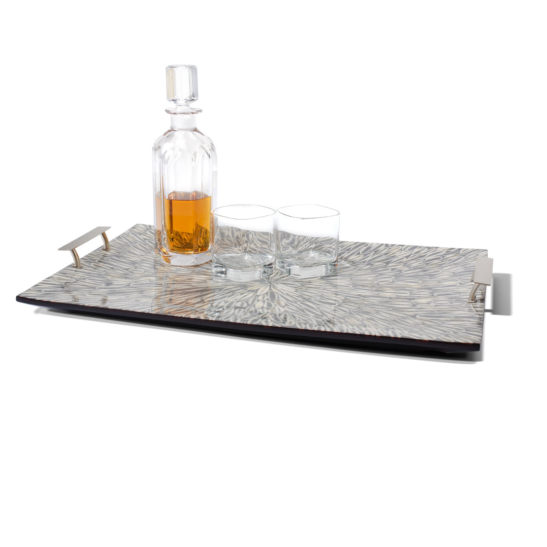 Ladorada Gray Almendro Serving Tray