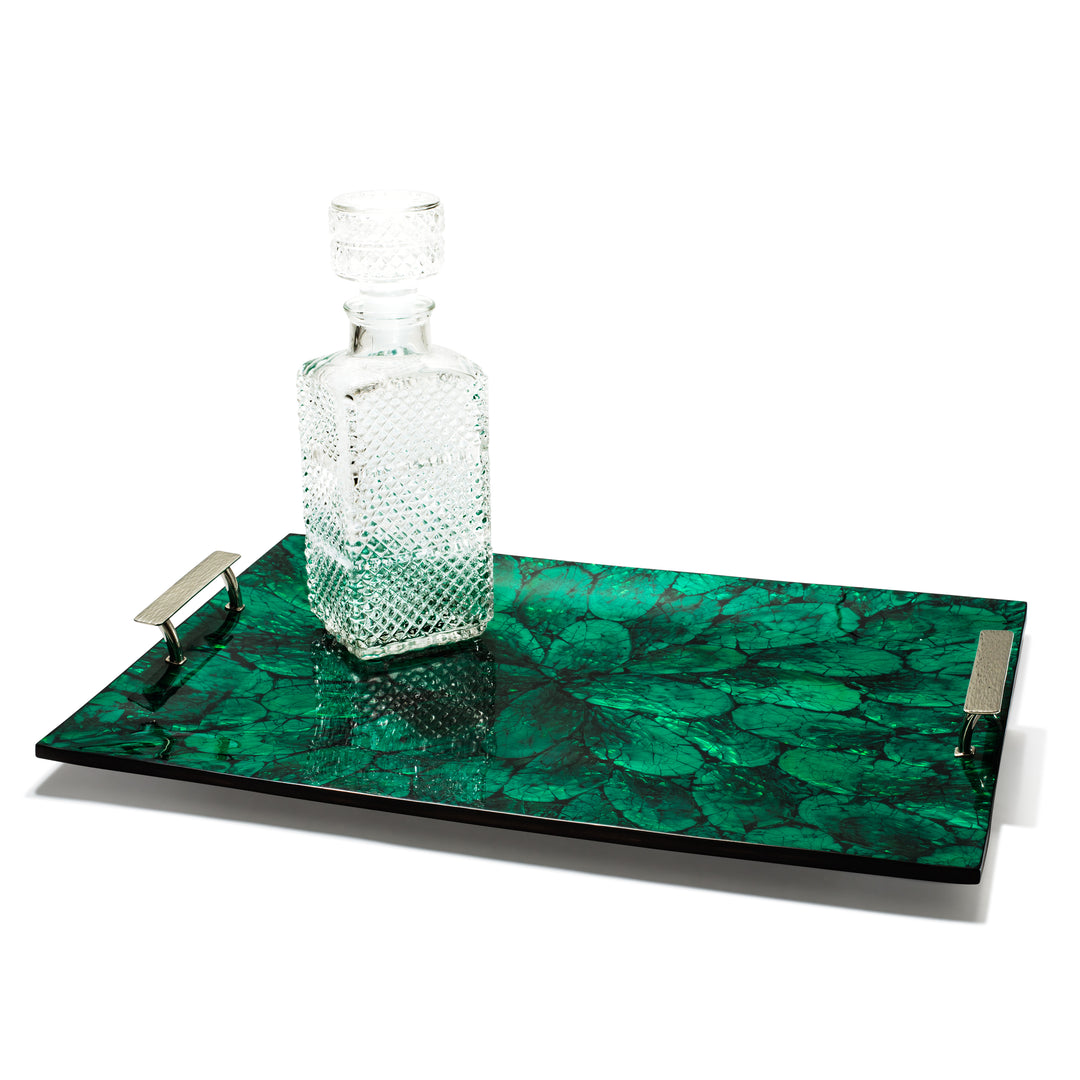 Ladorada Mother of Pearl Green Serving Tray