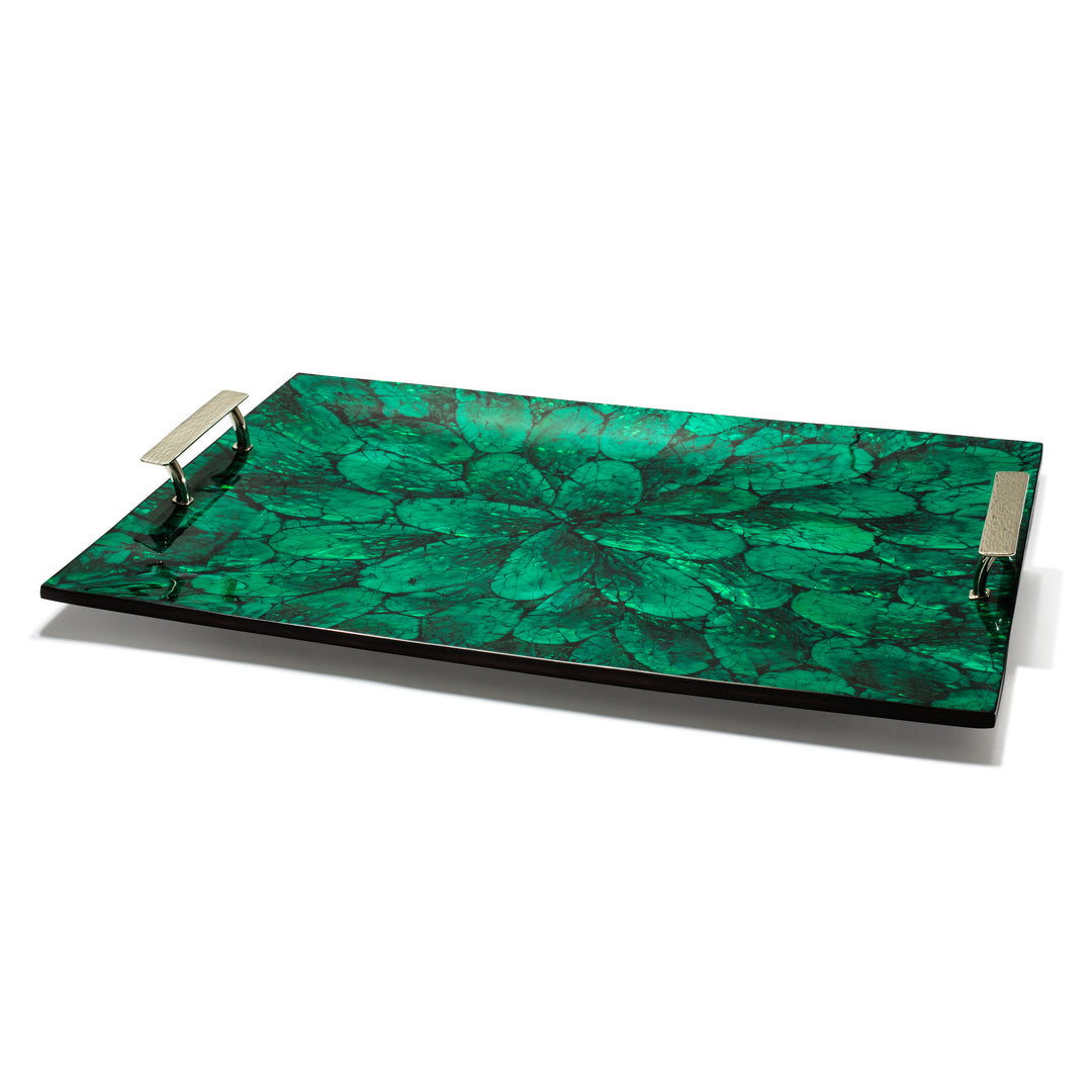 Ladorada Mother of Pearl Green Serving Tray