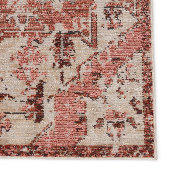 Vibe by Jaipur Living Priyah Indoor/ Outdoor Medallion Pink/ Gray Area Rug (SWOON - SWO09)