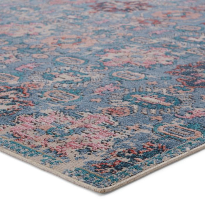 Vibe by Jaipur Living Farella Indoor/ Outdoor Oriental Blue/ Pink Area Rug (SWOON - SWO10)