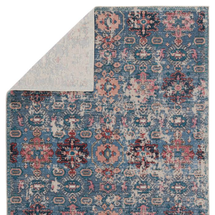 Vibe by Jaipur Living Farella Indoor/ Outdoor Oriental Blue/ Pink Area Rug (SWOON - SWO10)