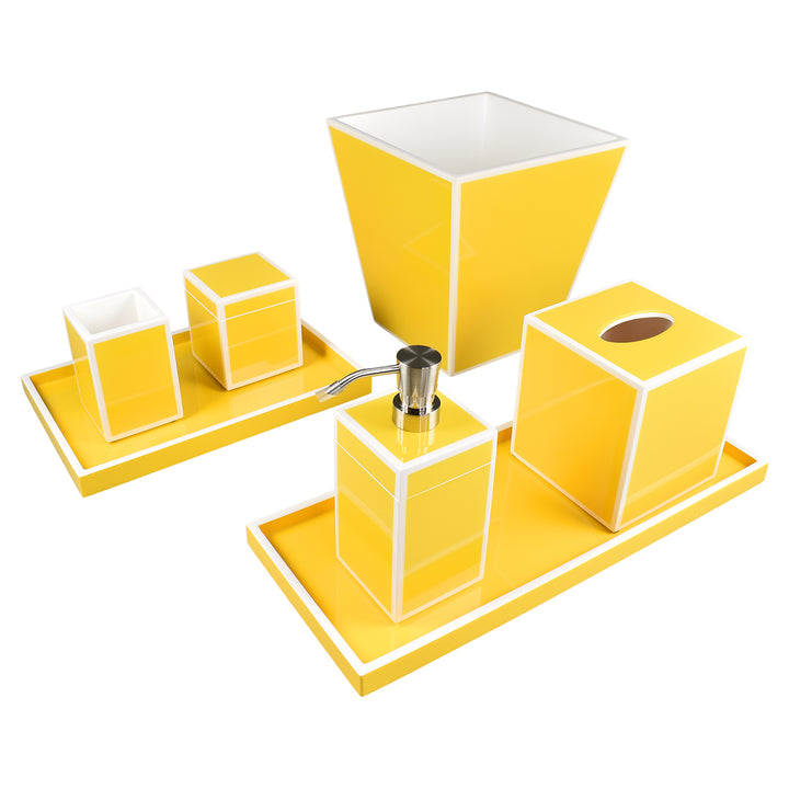 Sunshine Yellow with White Lacquer Canister