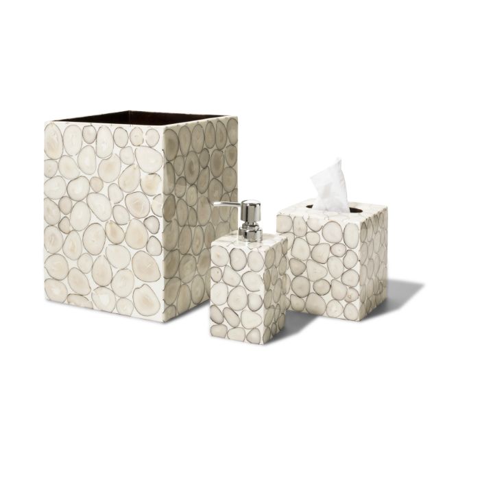 Ladorada Tagua Wood & Palm Ivory Bathroom Accessories
