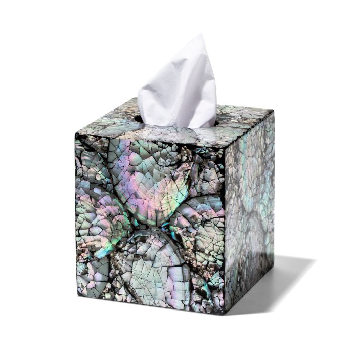 Ladorada Natural Mother of Pearl Tissue Box Cover - Thumbnail 2