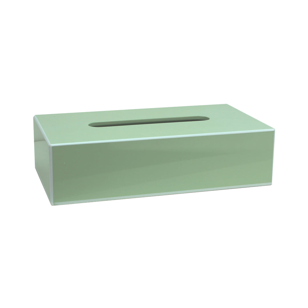 Addison Ross Lacquer Rectangle Tissue Box Cover (Sage Green)