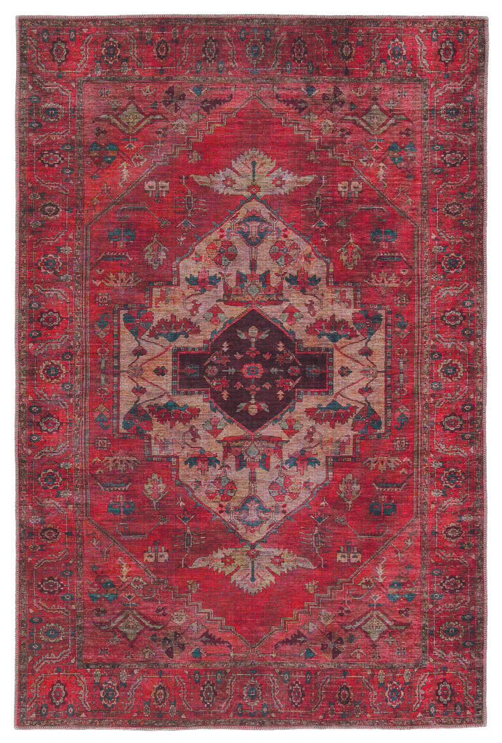 Vibe by Jaipur Living Monroe Medallion Red/ Brown Area Rug (VINDAGE - VIN01)